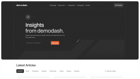Floating example of landing page design by Ask a Designer