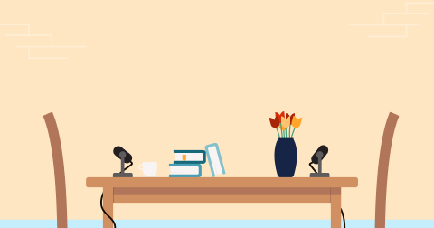 Floating example of video thumbnail design by Ask a Designer