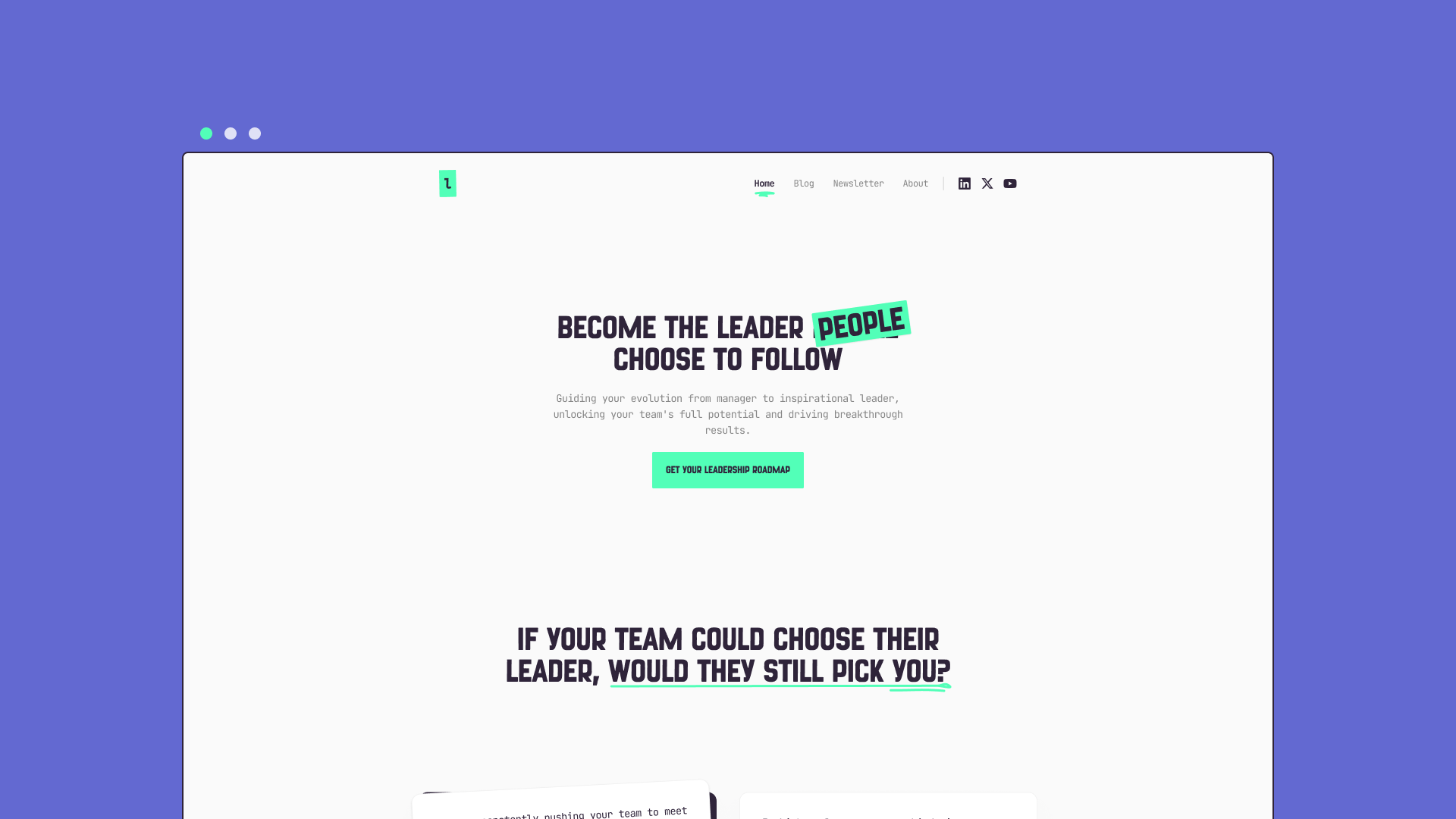 Landing page design for Pathos Labs